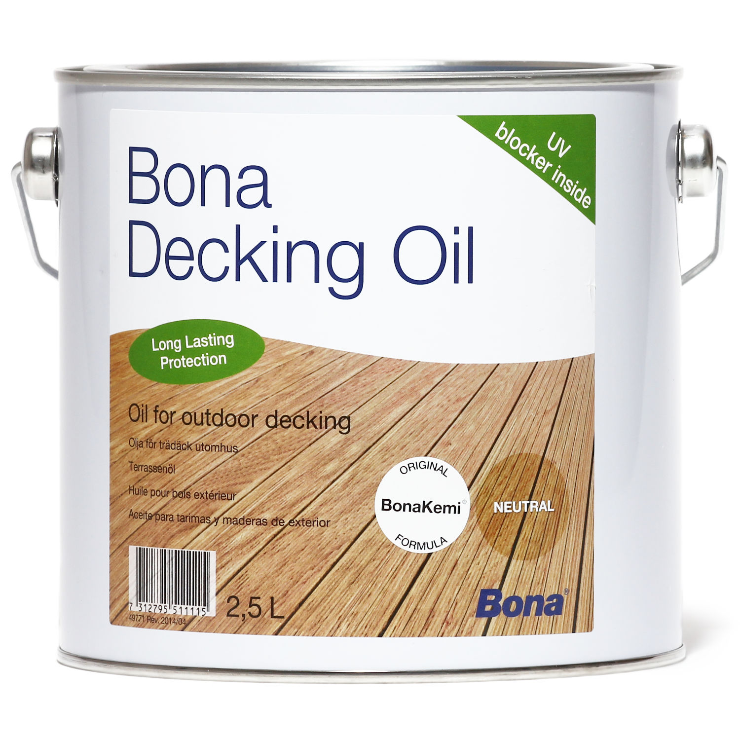 Decking Oil Neutral 2,5 Liter